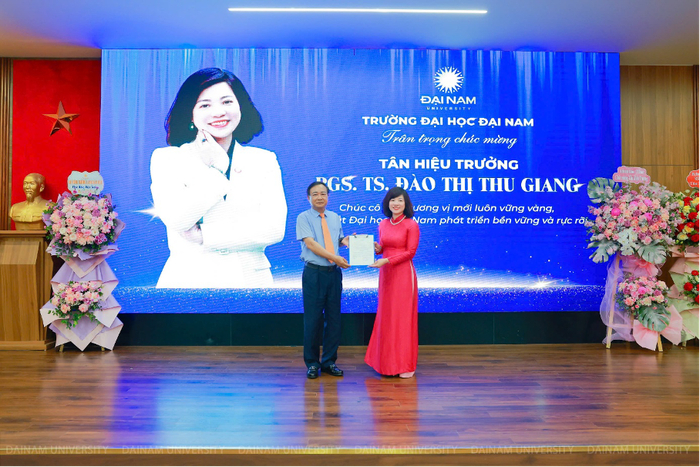 PGS.TS Đào Thị Thu Giang chính thức trở thành Tân Hiệu trưởng trường Đại học Đại Nam(DNU).