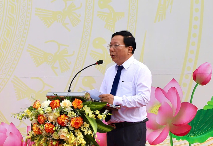 Phó Chủ tịch UBND Thành phố Hải Phòng đã ôn lại và tôn vinh những đóng góp to lớn của đồng chí Đỗ Mười.