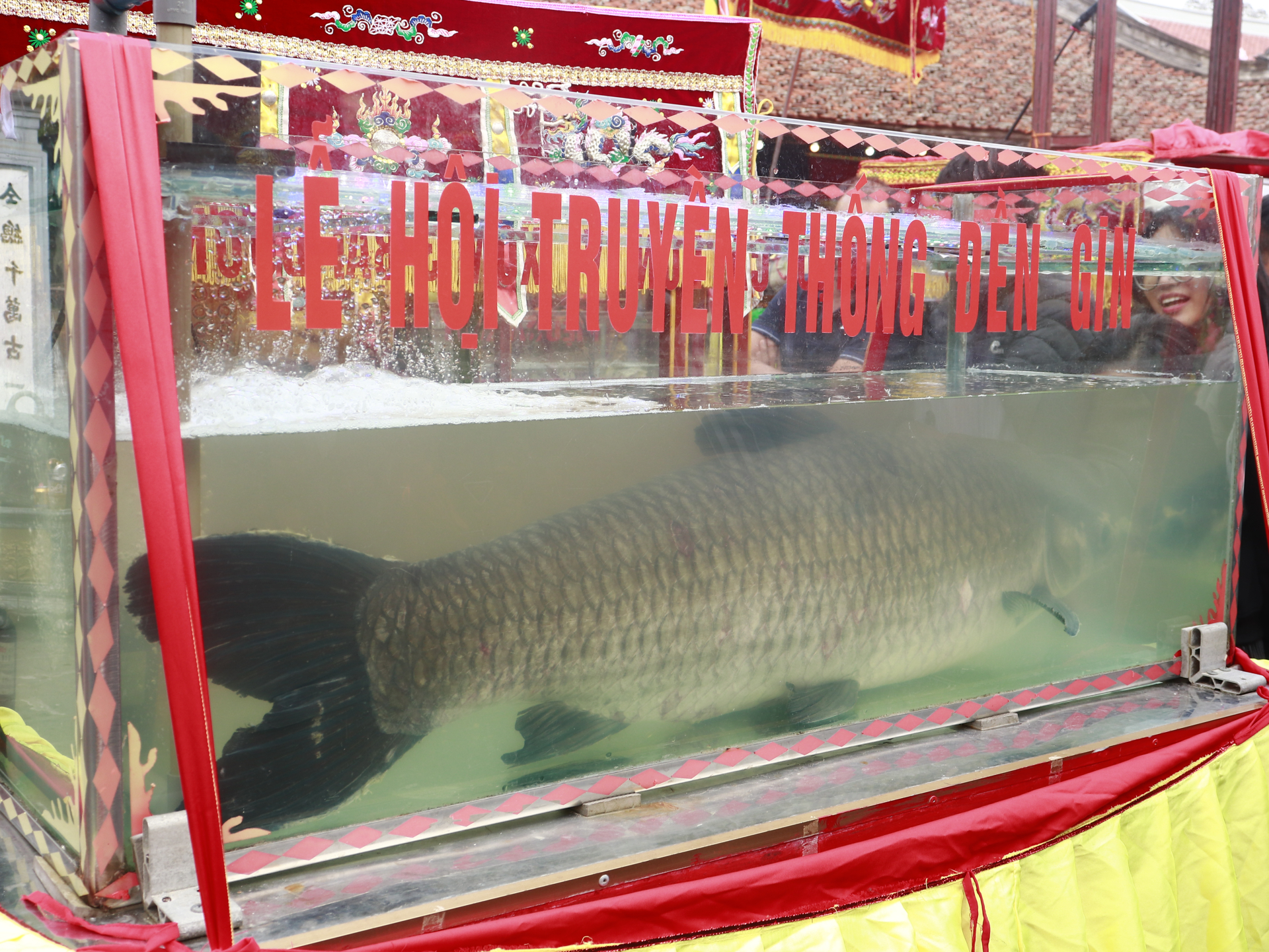 Kiệu cá tham gia lễ hội được các làng, xóm chuẩn bị rất công phu.