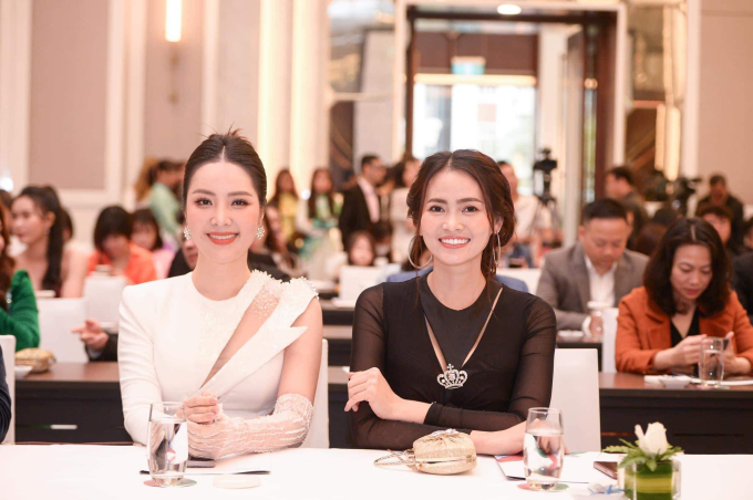 Hoa hậu Bích Hạnh ( bên phải) khẳng định sẽ cùng các thành viên BGK tìm được ngôi vị xứng đáng của cuộc thi