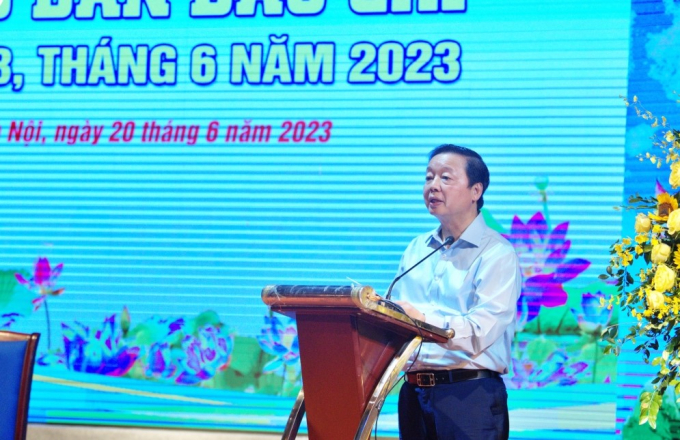 Ủy viên Trung ương Đảng,Phó thủ tướng Trần Hồng Hà phát biểu tại Hội nghị