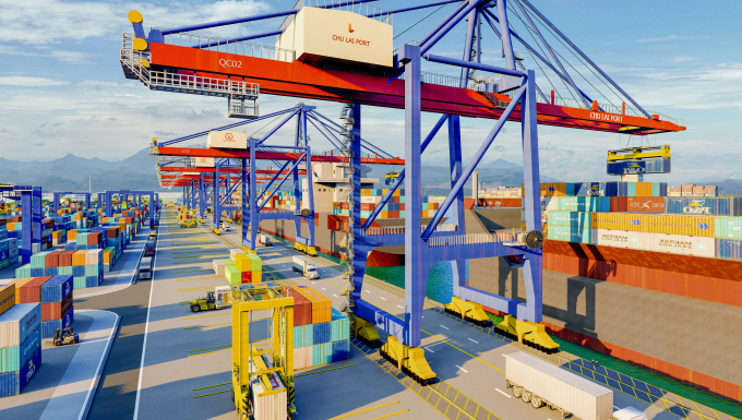 Phối cảnh 3D bến cảng 5 vạn tấn (bến số 2) tại cảng Chu Lai