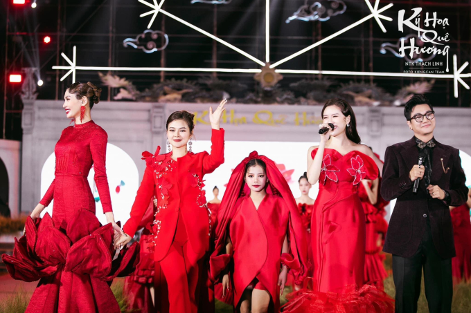 NTK Thạch Linh và các người mẫu biểu diễn bộ sưu tập 