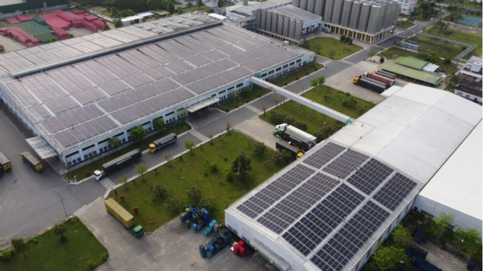 Hệ thống điện năng lượng mặt trời mái nhà tại nhà máy Bia Sài Gòn Quảng Ngãi