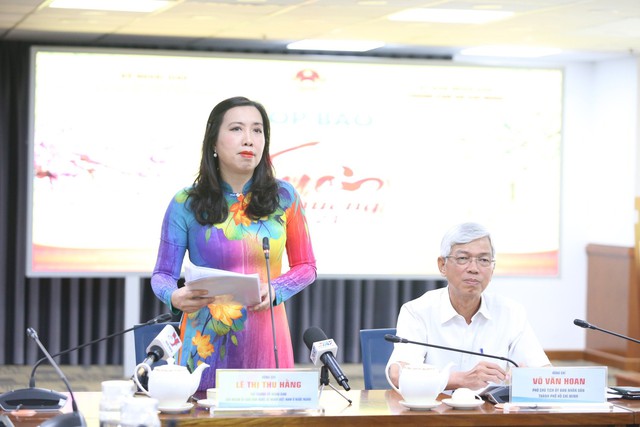 Thứ trưởng Bộ Ngoại giao Lê Thị Thu Hằng thông tin tại họp báo - Ảnh: VGP Vũ Phong