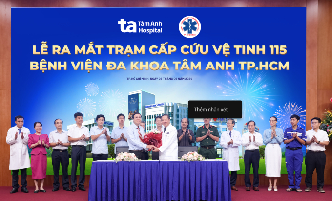 Trung tâm cấp cứu 115 và Đa khoa Tâm Anh TP.HCM ký kết thành lập Trạm cấp cứu vệ tinh tại Bệnh viện Đa khoa Tâm Anh TP.HCM