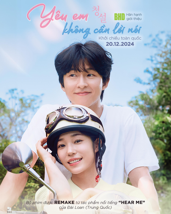 Phát hành bộ phim Hàn Quốc “Yêu Em Không Cần Lời Nói” được remake từ tác phẩm Hear Me nổi tiếng của Đài Loan, 