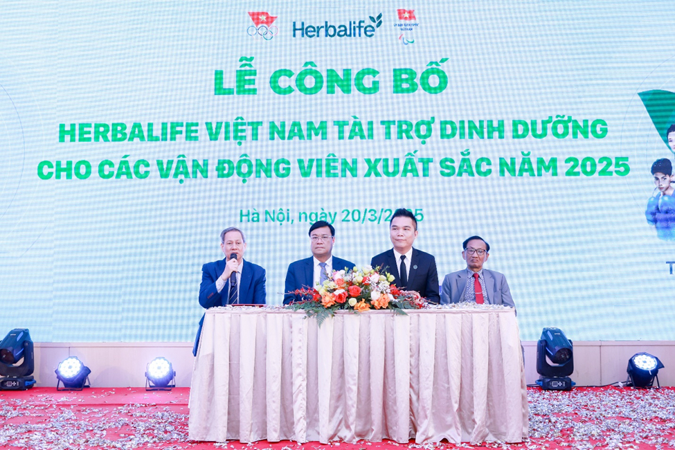 Herbalife Việt Nam tài trợ các sản phẩm dinh dưỡng cho các Vận Động Viên xuất sắc Việt Nam Trong năm 2025