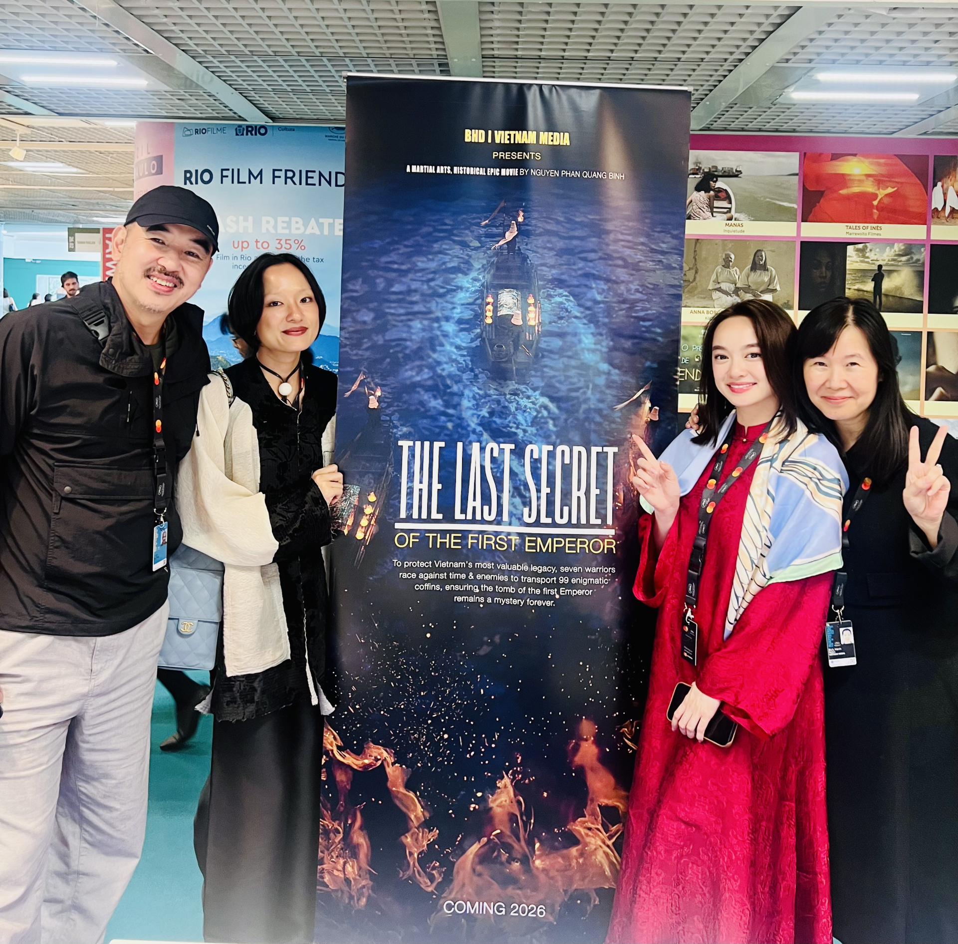 Kaity, Hồ Thu Anh, Bùi Thạc Chuyên cùng có mặt tại Cannes