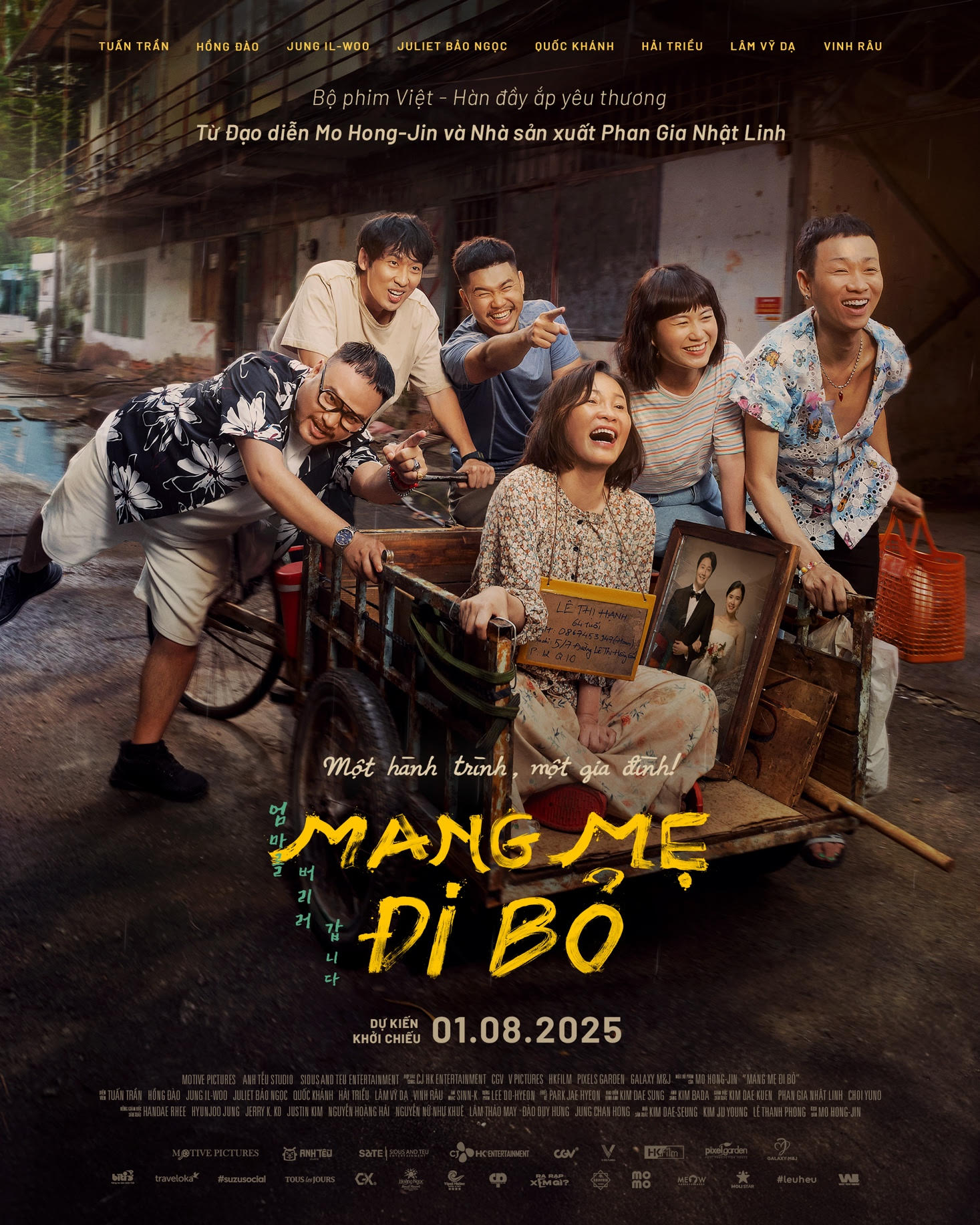 Teaser Poster Mang Mẹ Đi Bỏ hé lộ lát cắt tươi sáng, ấm áp của bộ phim gia đình hợp tác Việt - Hàn