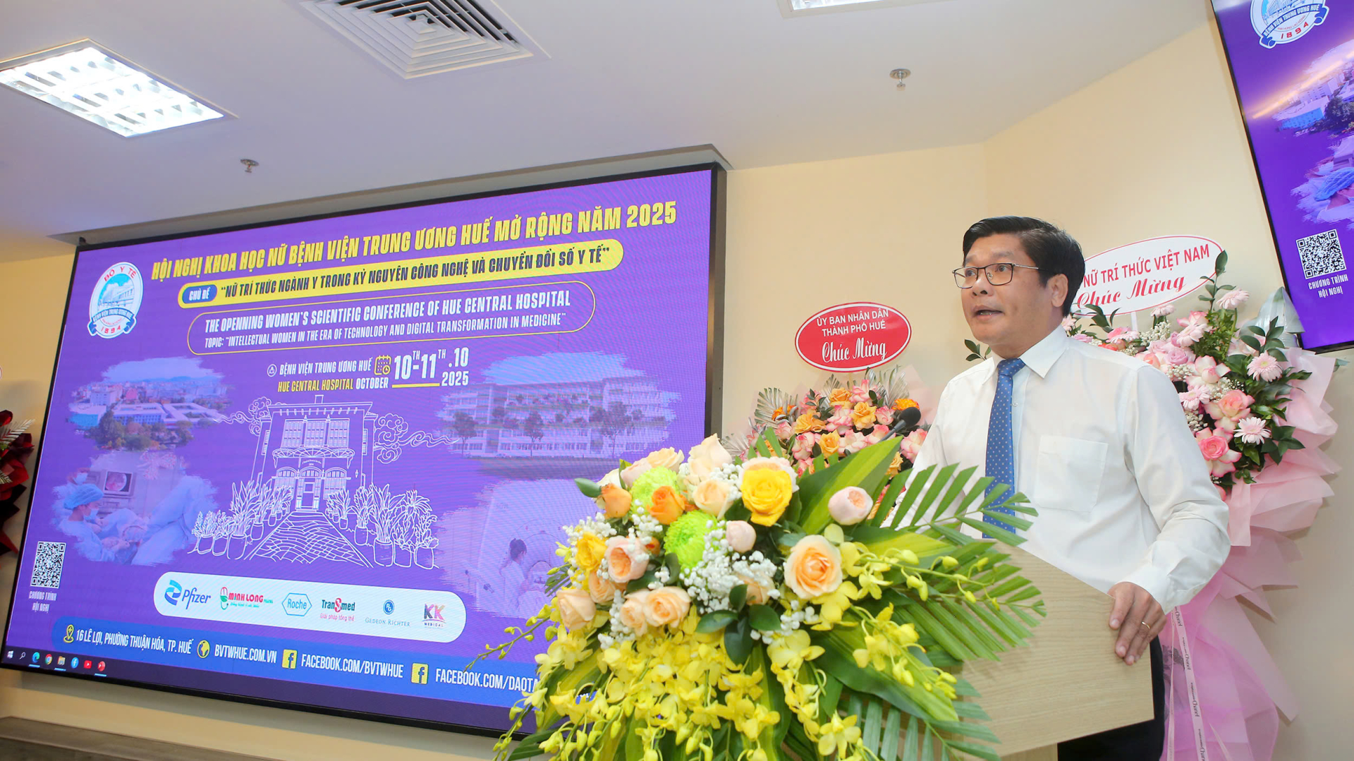 Ông Nguyễn Chí Tài, Phó Bí thư Thành uỷ, Phó Chủ tịch Thành phố Huế phát biểu tại Hội nghị