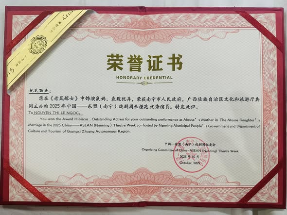 Vở kịch “Đám cưới chuột” của Sân khấu Lệ Ngọc giành 5 giải thưởng tại Trung Quốc