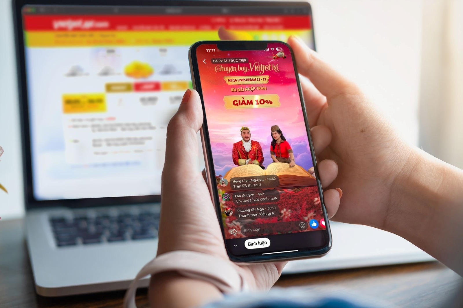 Trọn gói Business và SkyBoss chỉ từ 1,8 triệu đồng trong Mega Livestream “Chuyện bay Vietjet kể” 27/11
