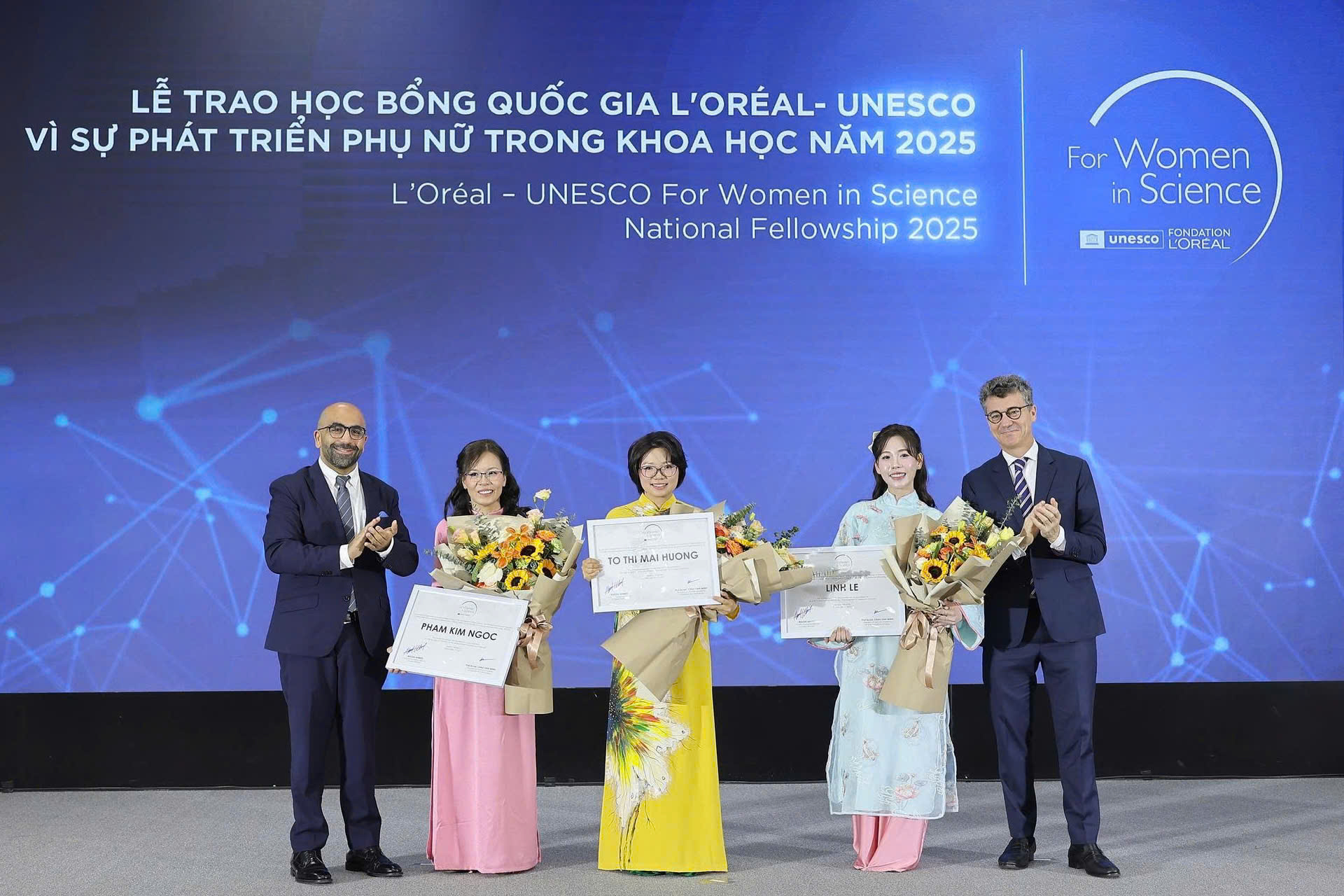 PGS.TS Tô Thị Mai Hương là 1 trong 3 nhà khoa học nữ nhận Giải thưởng của Chương trình L’Oréal–UNESCO Vì sự phát triển phụ nữ trong khoa học 2025.