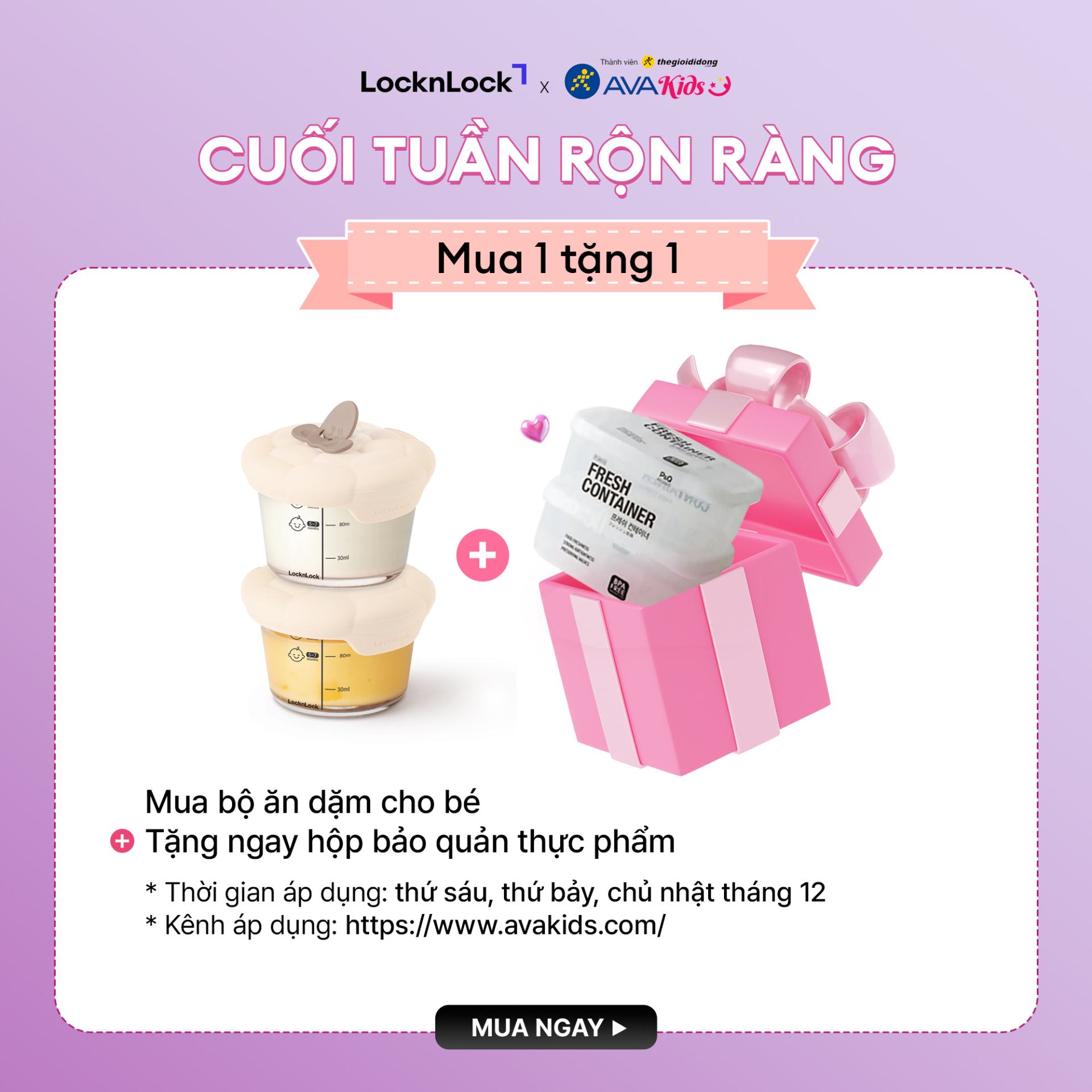 LocknLock chính thức có mặt tại hệ thống Avakids: Mở rộng trải nghiệm mua sắm an toàn - tiện lợi cho Mẹ và Bé