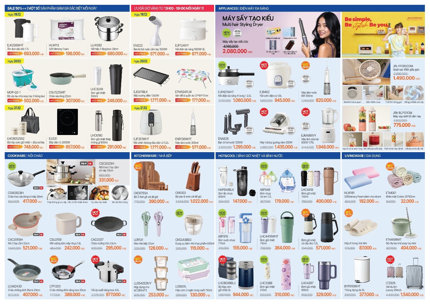 Cực HOT: LocknLock tung nghìn deal bùng cháy, giảm đến 70% tại Ngày thương hiệu W2C Bắc Ninh