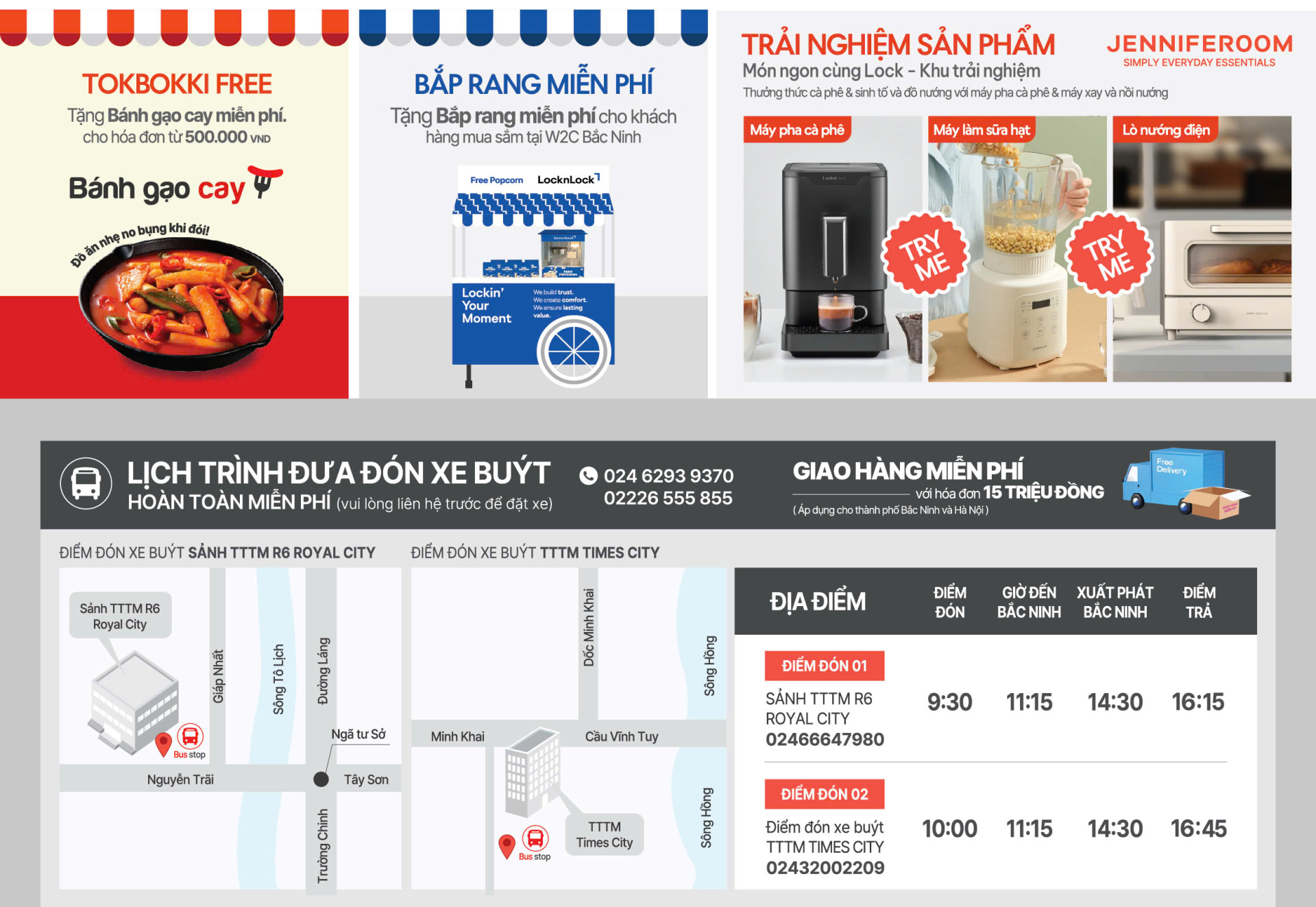 Cực HOT: LocknLock tung nghìn deal bùng cháy, giảm đến 70% tại Ngày thương hiệu W2C Bắc Ninh