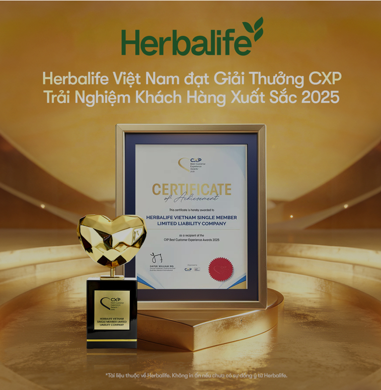 Herbalife Việt Nam đạt giải thưởng khu vực 