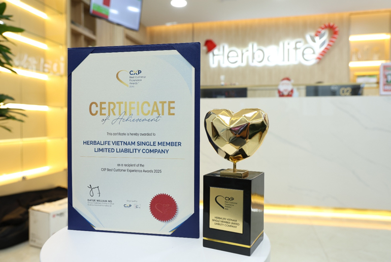 Herbalife Việt Nam đạt giải thưởng khu vực 