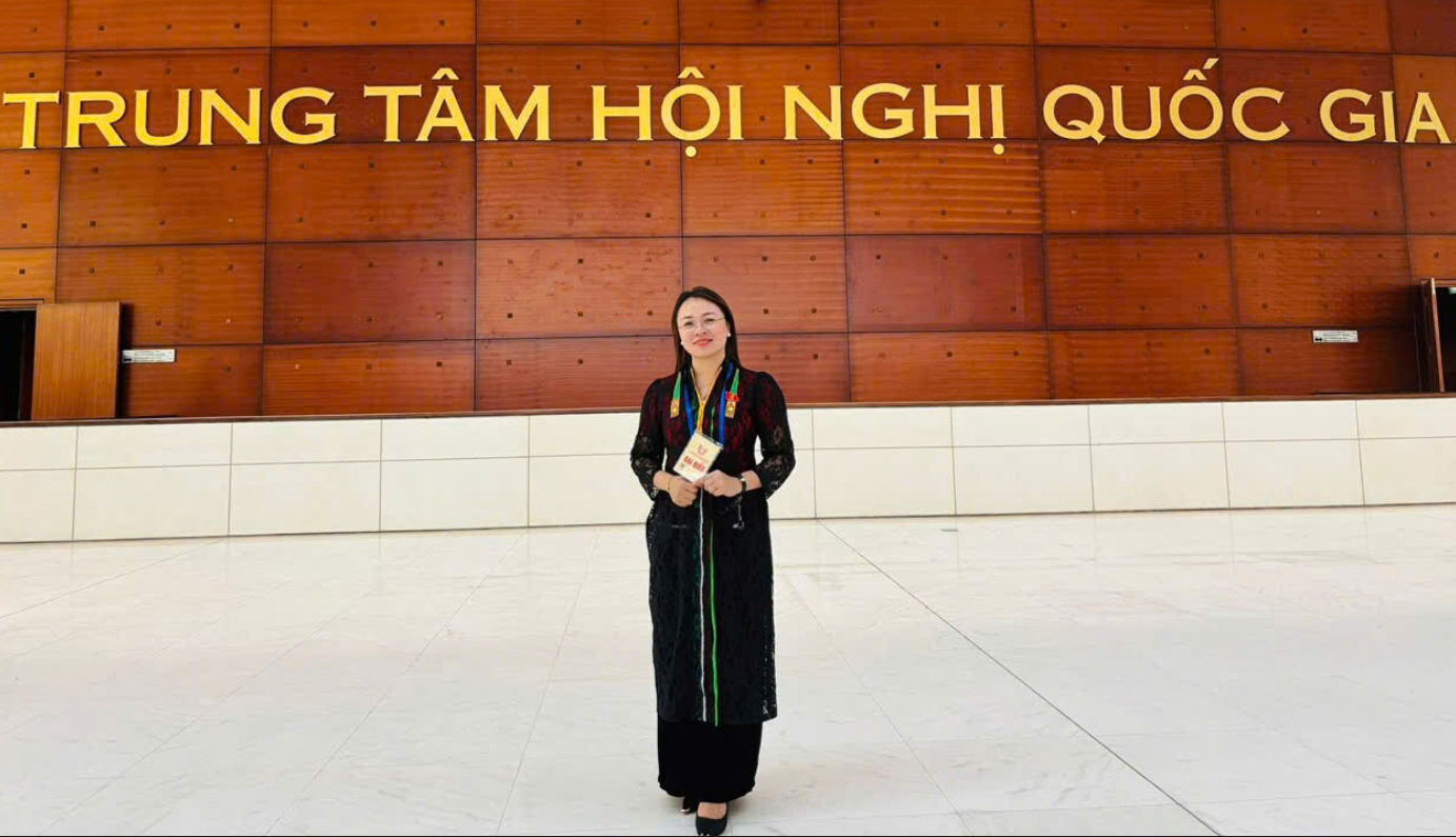 Chị Lù Thị Toản, đại biểu đến từ phường Mường Lay, tỉnh Điện Biên