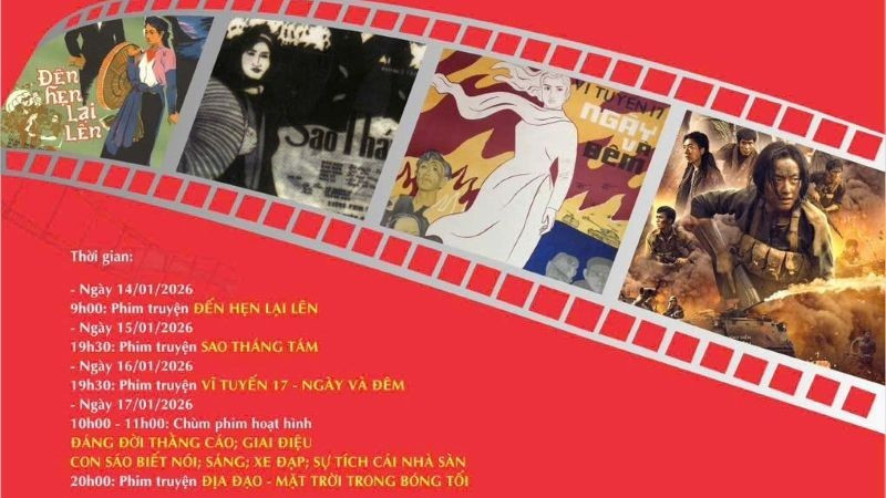 Viện Phim Việt Nam tổ chức chiếu phim chào mừng Đại hội lần thứ XIV của Đảng