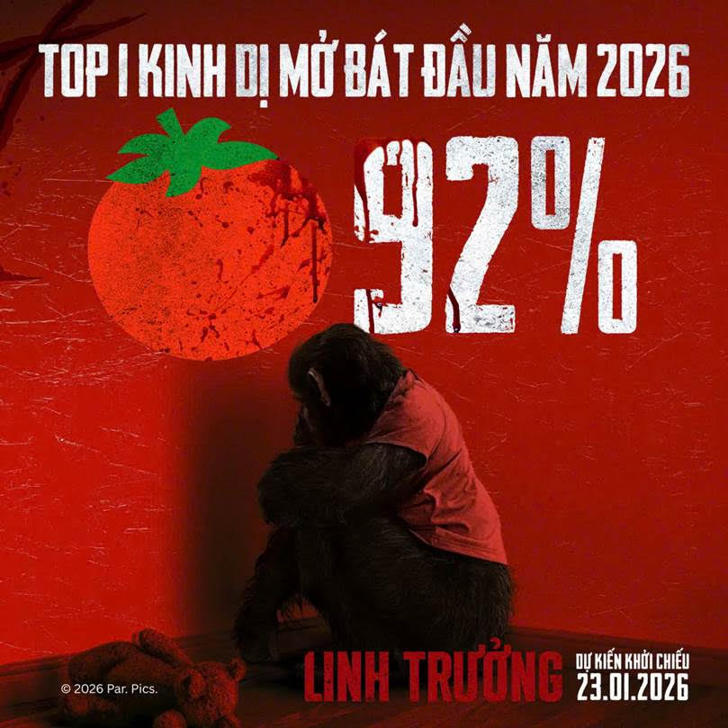 “Linh Trưởng” nhận số điểm trong mơ: 92% Cà chua tươi từ chuyên trang Rotten Tomatoes