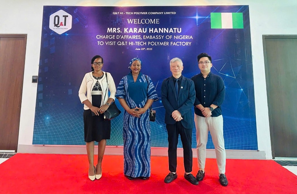 Đoàn đại diện Đại sứ quán Nigeria tại Việt Nam đến thăm và làm việc tại nhà máy Q&T.
