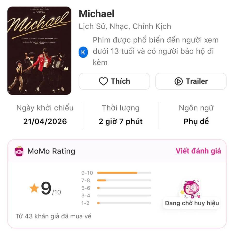 Review phim “MICHAEL”: Màn “tái sinh” của Michael Jackson đạt 96% Cà Chua Tươi, bùng nổ doanh thu ngay ngày đầu mở bán