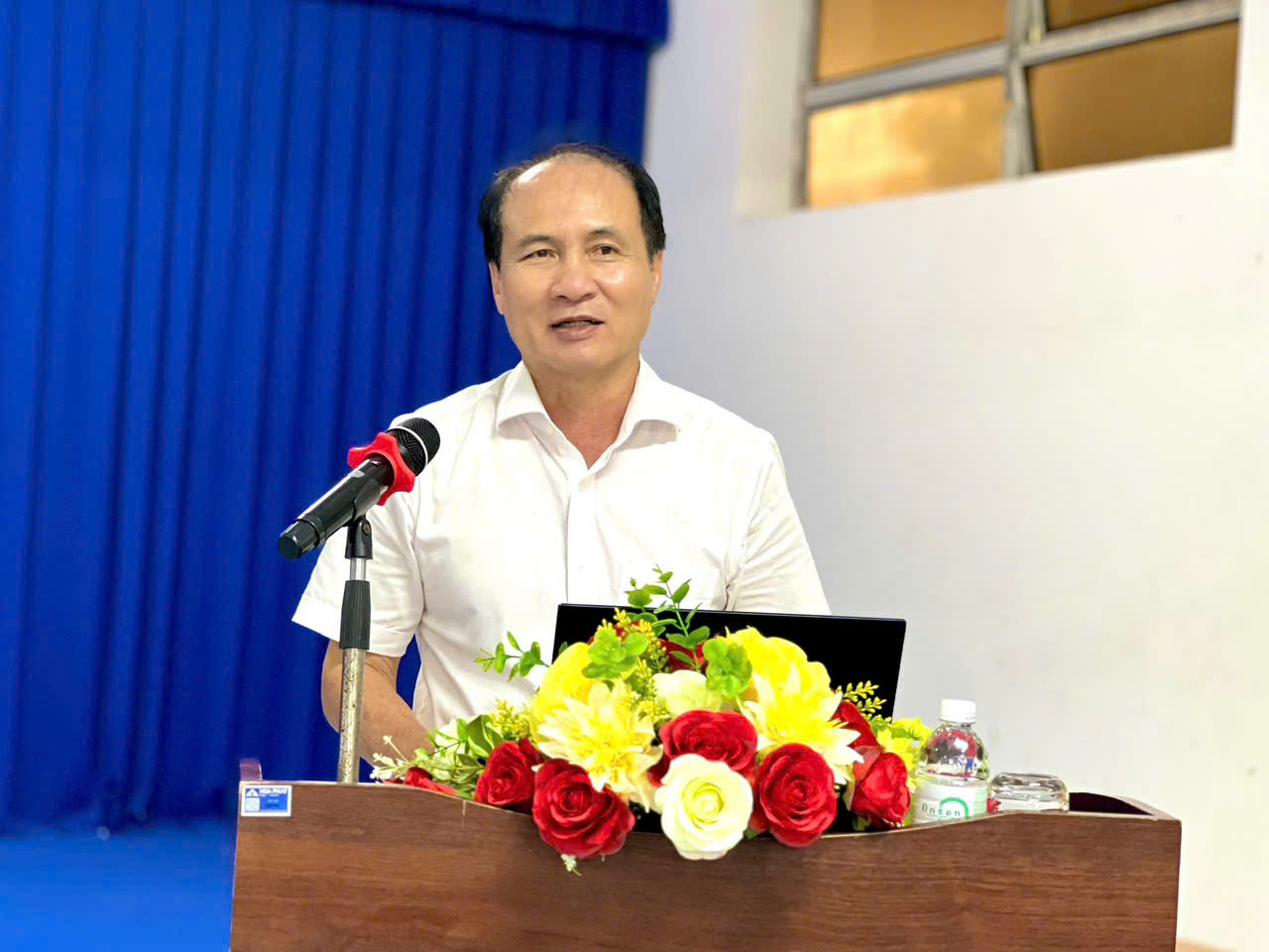 Ông Nguyễn Tuấn Thanh, Phó Giám đốc Sở Văn hóa, Thể thao và Du lịch tỉnh Khánh Hòa phát biểu chỉ đạo tại Hội nghị.