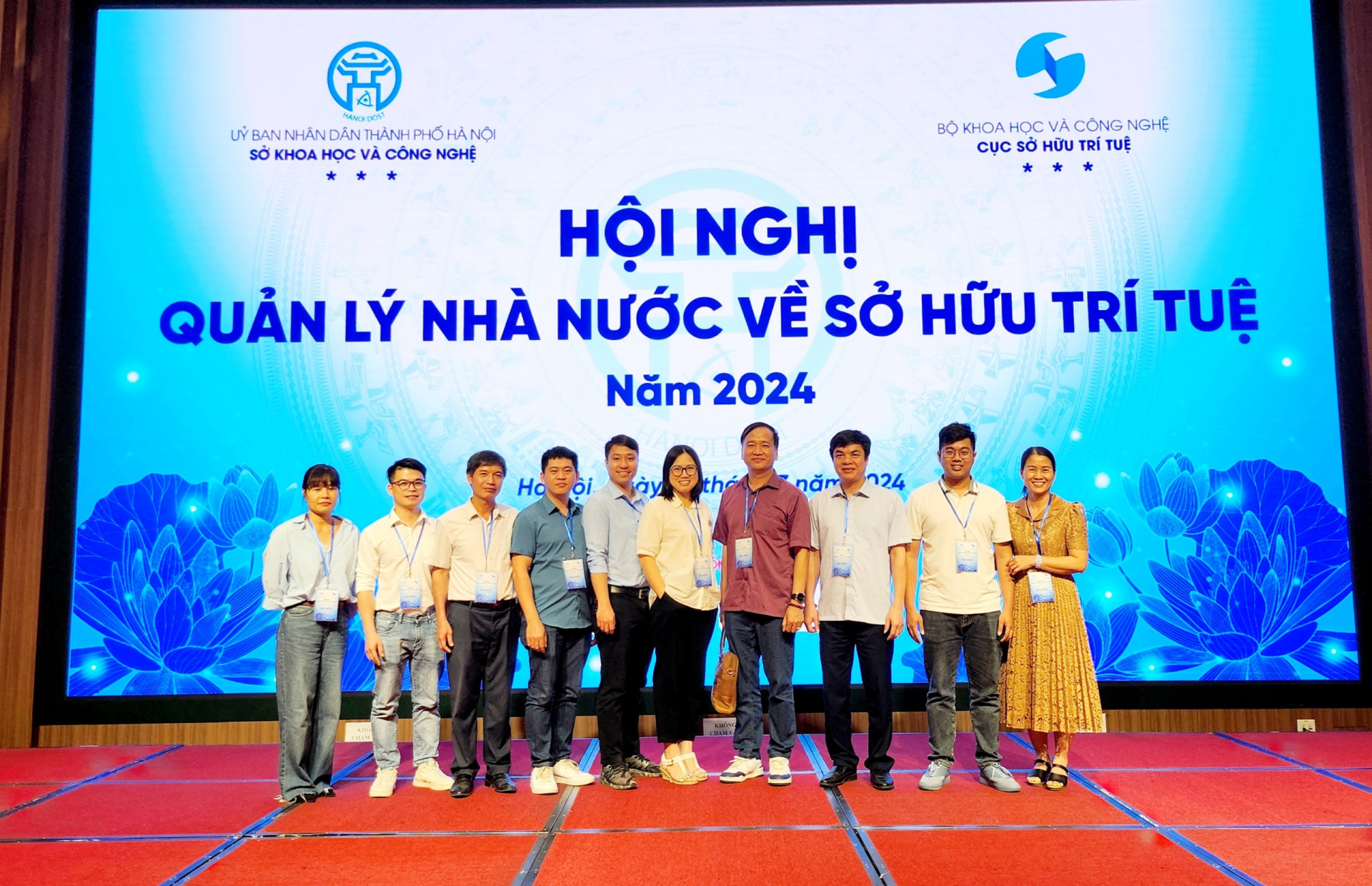 ThS Lê Thị Mỹ hảo ( bìa phải) tại Hội nghị Sở hữu trí tuệ