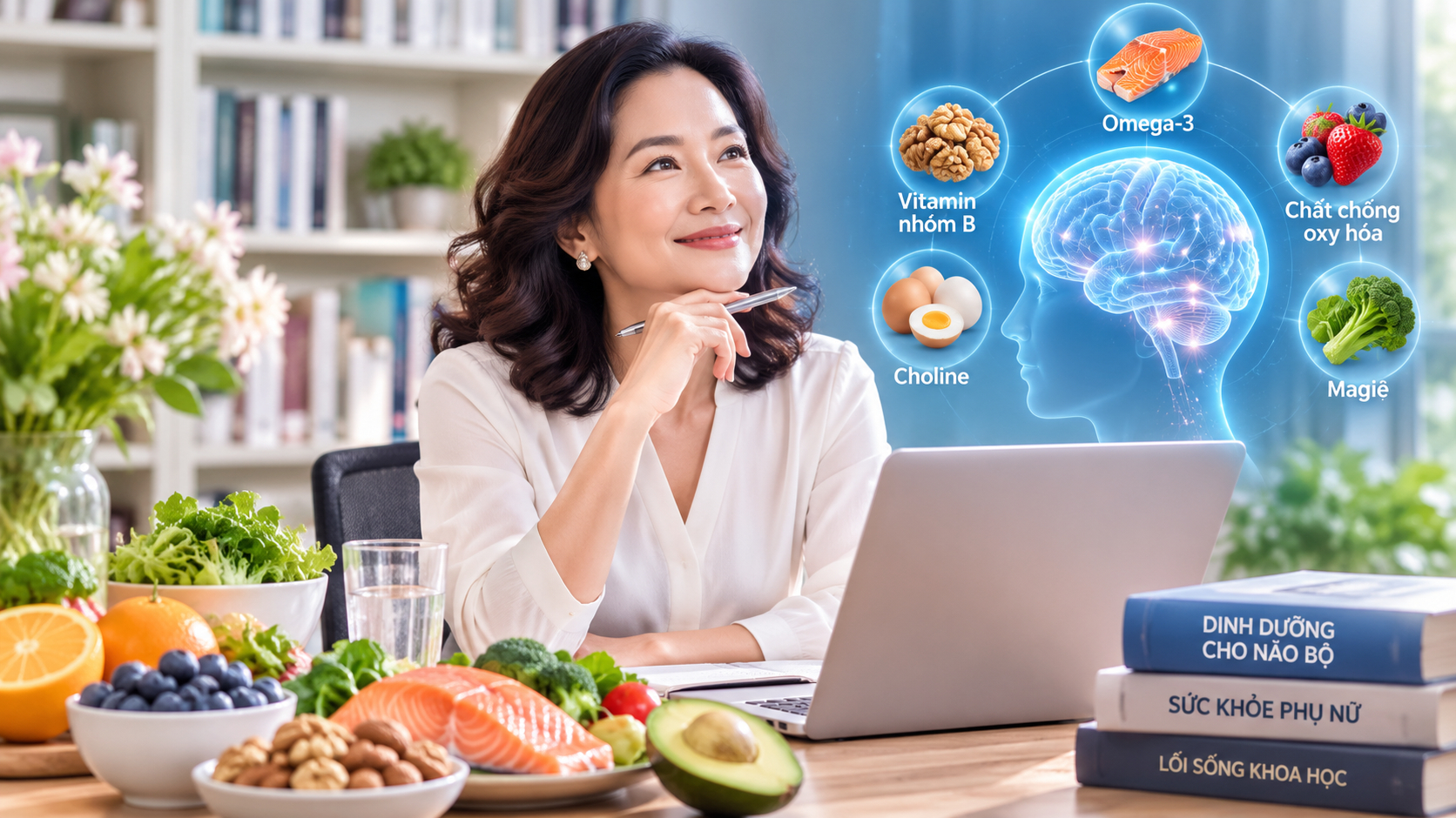 Nuôi dưỡng trí não từ căn bếp: Phụ nữ làm việc trí óc nên ăn gì để luôn minh mẫn?
