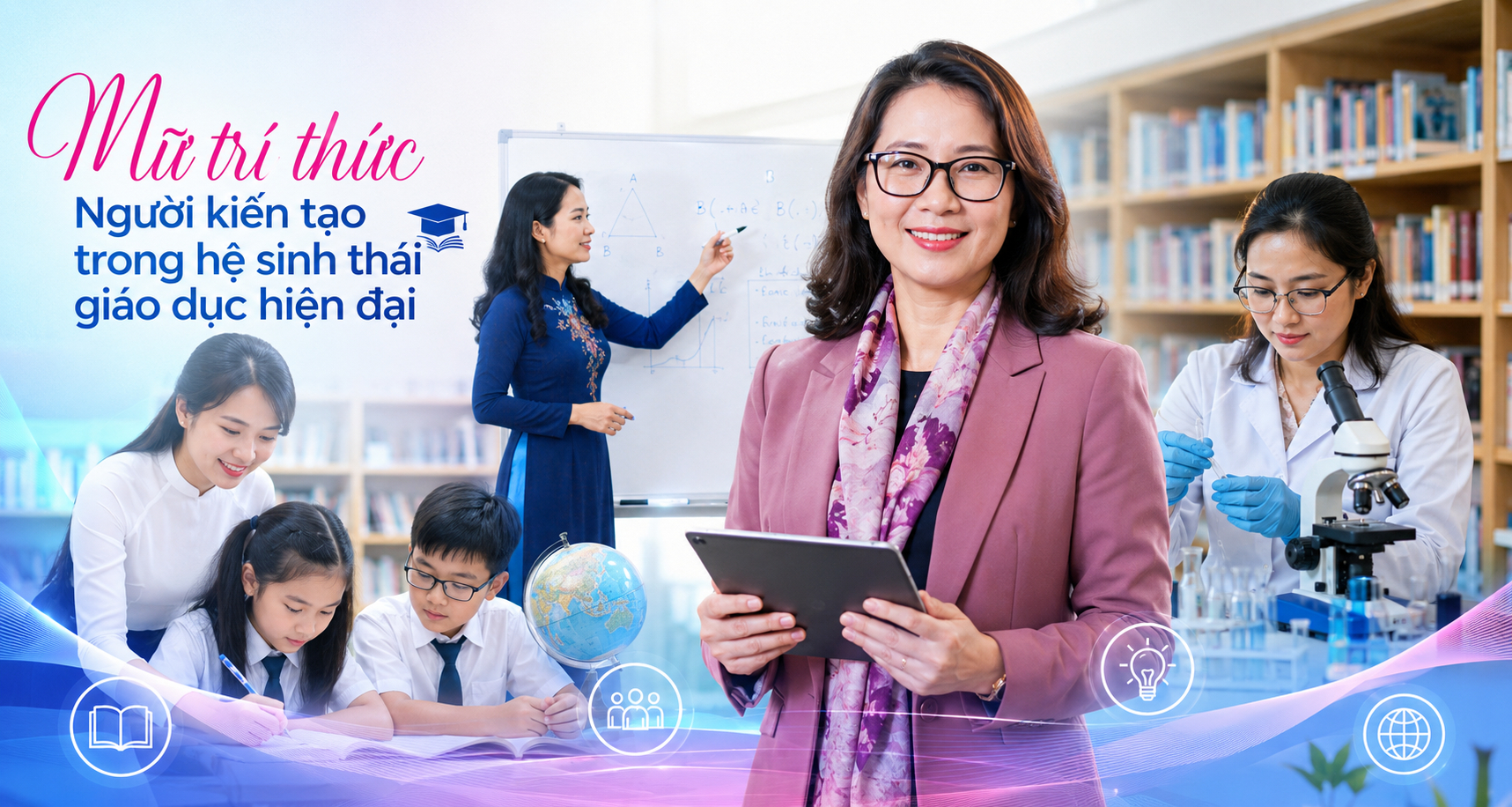 Nữ trí thức- Người kiến tạo trong hệ sinh thái giáo dục hiện đại