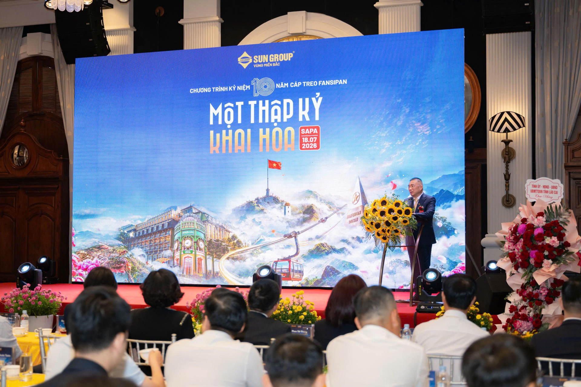  Ông Trần Minh Sơn - Thành viên Hội đồng sáng lập, Phó Chủ tịch Thường trực Tập đoàn Sun Group phát biểu tại sự kiện.