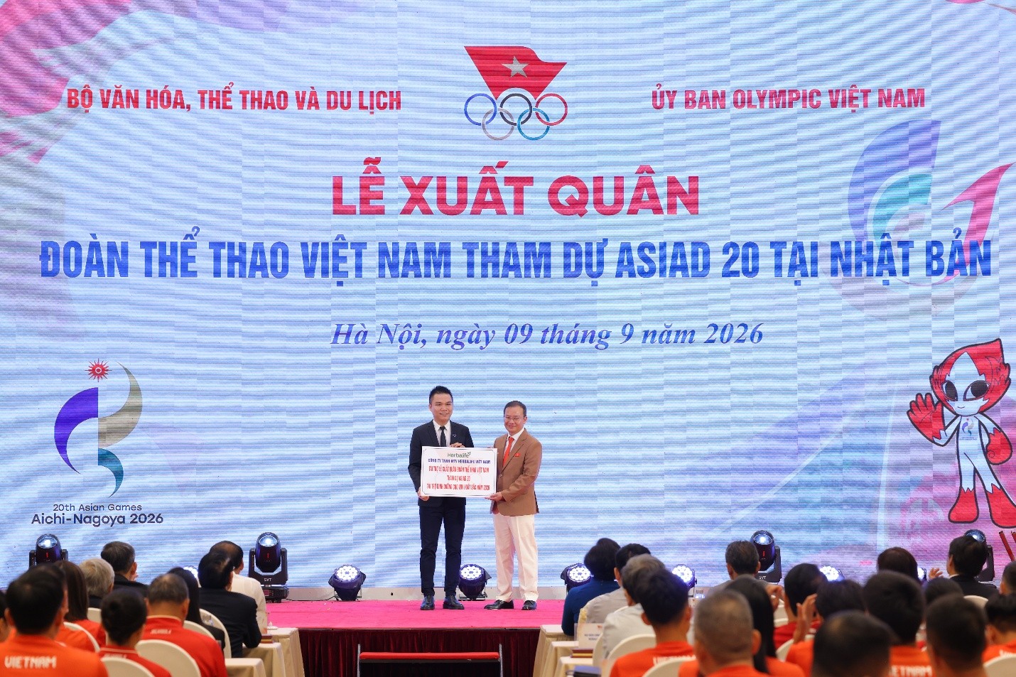 Herbalife Việt Nam đồng hành cùng Ủy ban Olympic Việt Nam tổ chức Lễ Xuất quân của Đoàn Thể thao Việt Nam tham dự Đại hội Thể thao châu Á