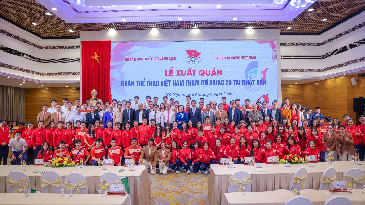 Herbalife Việt Nam đồng hành cùng Ủy ban Olympic Việt Nam tổ chức Lễ Xuất quân của Đoàn Thể thao Việt Nam tham dự Đại hội Thể thao châu Á