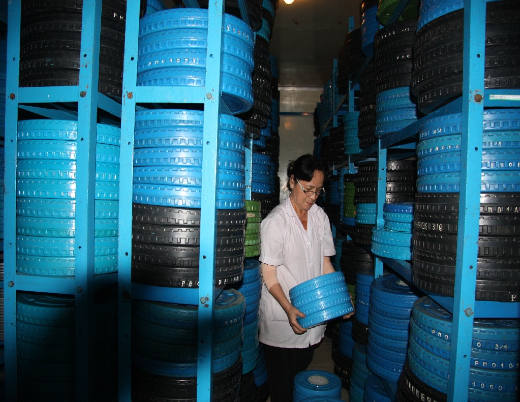 Kho lưu trữ phim tại Viện Phim Việt Nam