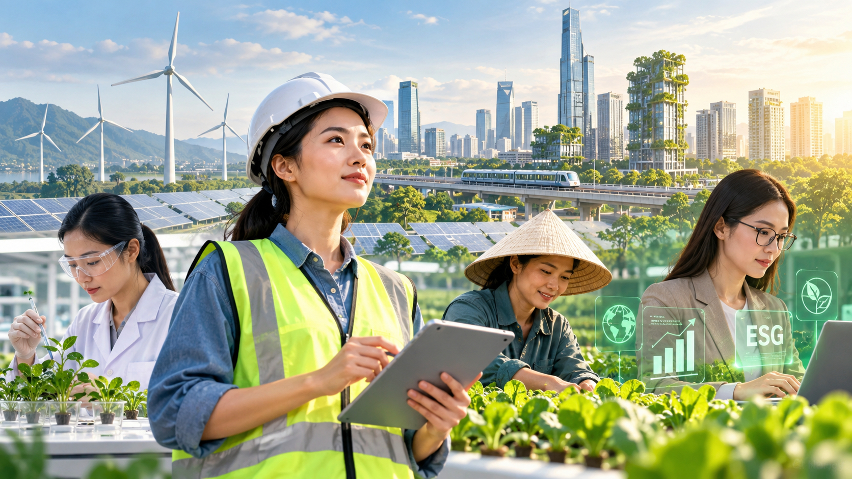 Phụ nữ dẫn lối chuyển đổi xanh