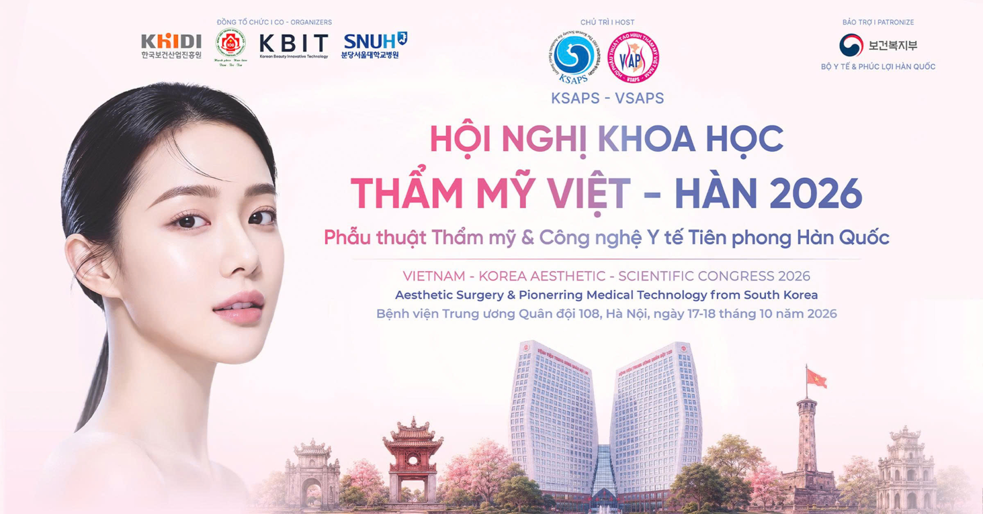 Hội nghị Khoa học Thẩm mỹ Việt – Hàn 2026 mở ra hai ngày trao đổi chuyên môn tại Hà Nội