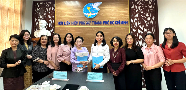 Hội LHPN TPHCM và Hội Nữ trí thức TPHCM ký kết phối hợp giai đoạn 2026–2030. Ảnh: Báo Phụ nữ Việt Nam