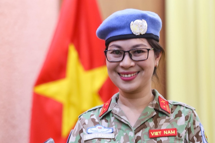 Nữ quan sát viên quân sự đầu tiên của Việt Nam  được phái đến Nam Sudan