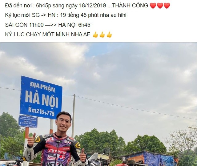 Ủy ban ATGT Quốc gia đề nghị xử lý phượt thủ lái xe  từ TPHCM ra Hà Nội chưa mất 20 giờ