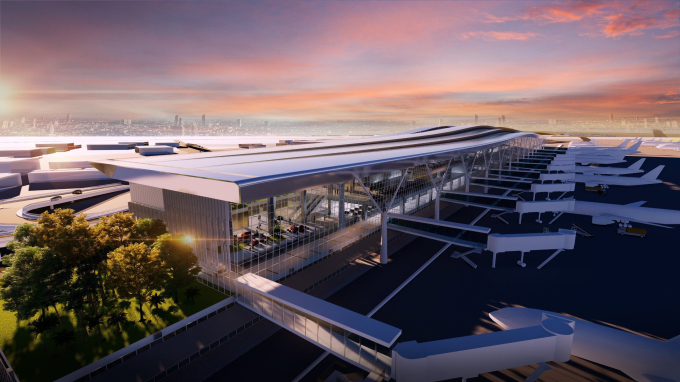 Dự án xây dựng nhà ga hành khách T3 Tân Sơn Nhất gồm 3 hạng mục chính là nhà ga hành khách, nhà xe cao tầng kết hợp dịch vụ phi hàng không và hệ thống cầu cạn trước nhà ga, với tổng mức đầu tư gần 11.000 tỷ đồng.