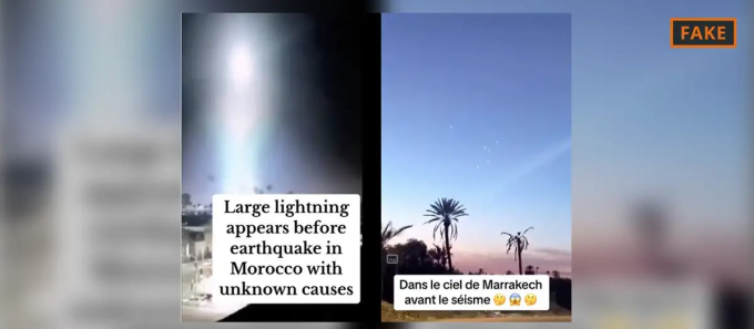   Các video giả mạo đang lan truyền trên mạng xã hội về vụ động đất ở Maroc. Nguồn: DW  