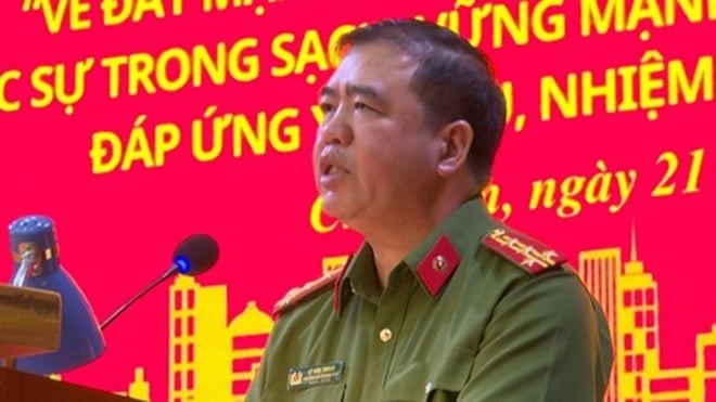 Nguyên Trưởng Công an TP Chí Linh Lê Văn Thoan (Ảnh: CA Hải Dương)