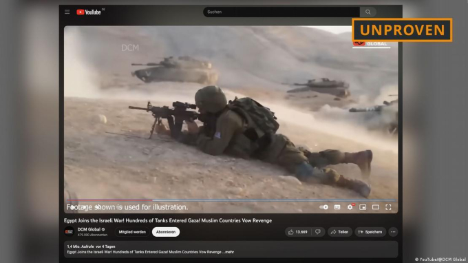 Các chuyên gia nhận định Ai Cập khó có khả năng đưa quân vào Gaza. Ảnh từ đoạn video của DCM Global.