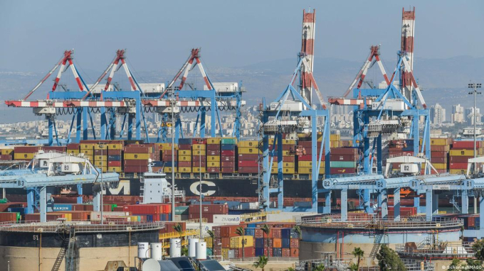   Các kế hoạch của IMEC bao gồm cảng Haifa của Israel, mục tiêu tấn công của Hamas trong quá khứ. Ảnh: IMAGO  
