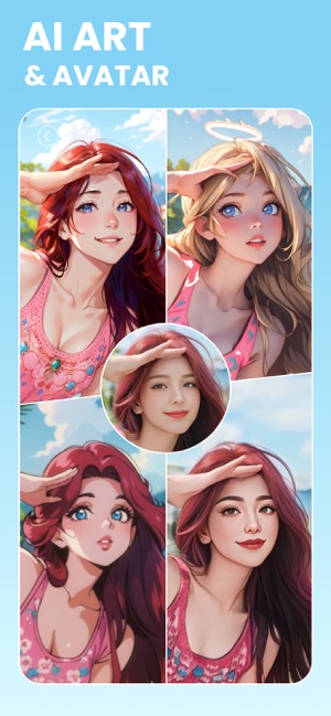 AI của BeautyPlus - Edit, Retouch, Filter có thể tạo cho bạn 1 loạt ảnh anime để lựa chọn tùy thích