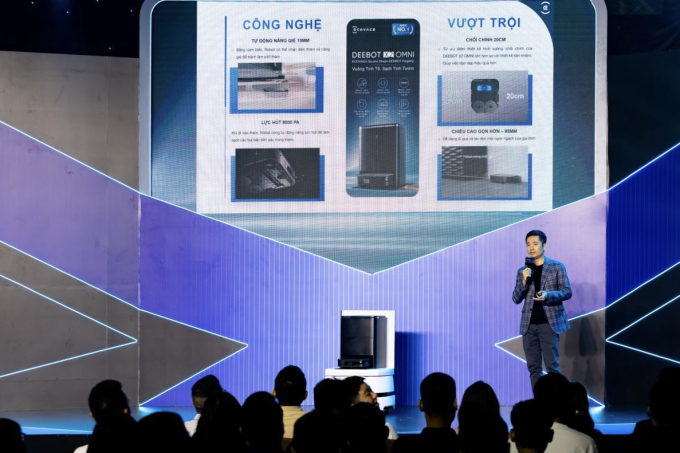 Ecovacs Deebot X2 OMNI ra mắt chính thức tại Việt Nam: Thiết kế vuông lạ lẫm, lực hút 8.000Pa, nhiều tính năng thông minh