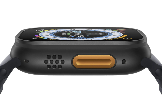 Apple Watch Ultra mới ra mắt vào ngày 12/9 tới đây dự kiến sẽ nhẹ hơn so với model tiền nhiệm cùng màu sắc đen mới hoàn toàn. (Ảnh: Smartprix)