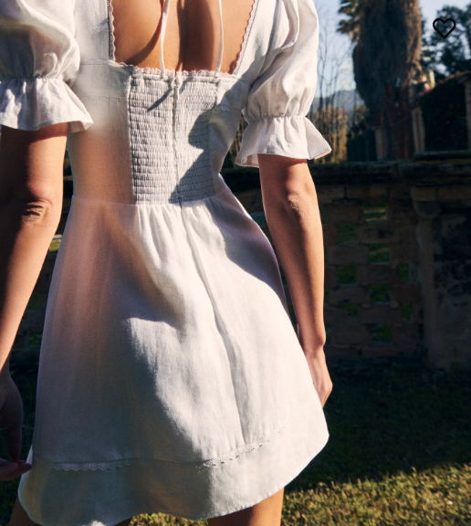 Mẫu váy Evianna Linen của Reformation